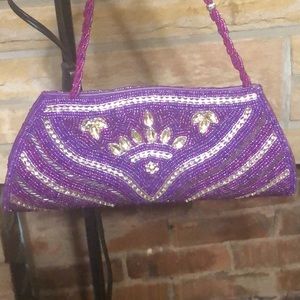 Indian Hand Made Beaded Purse